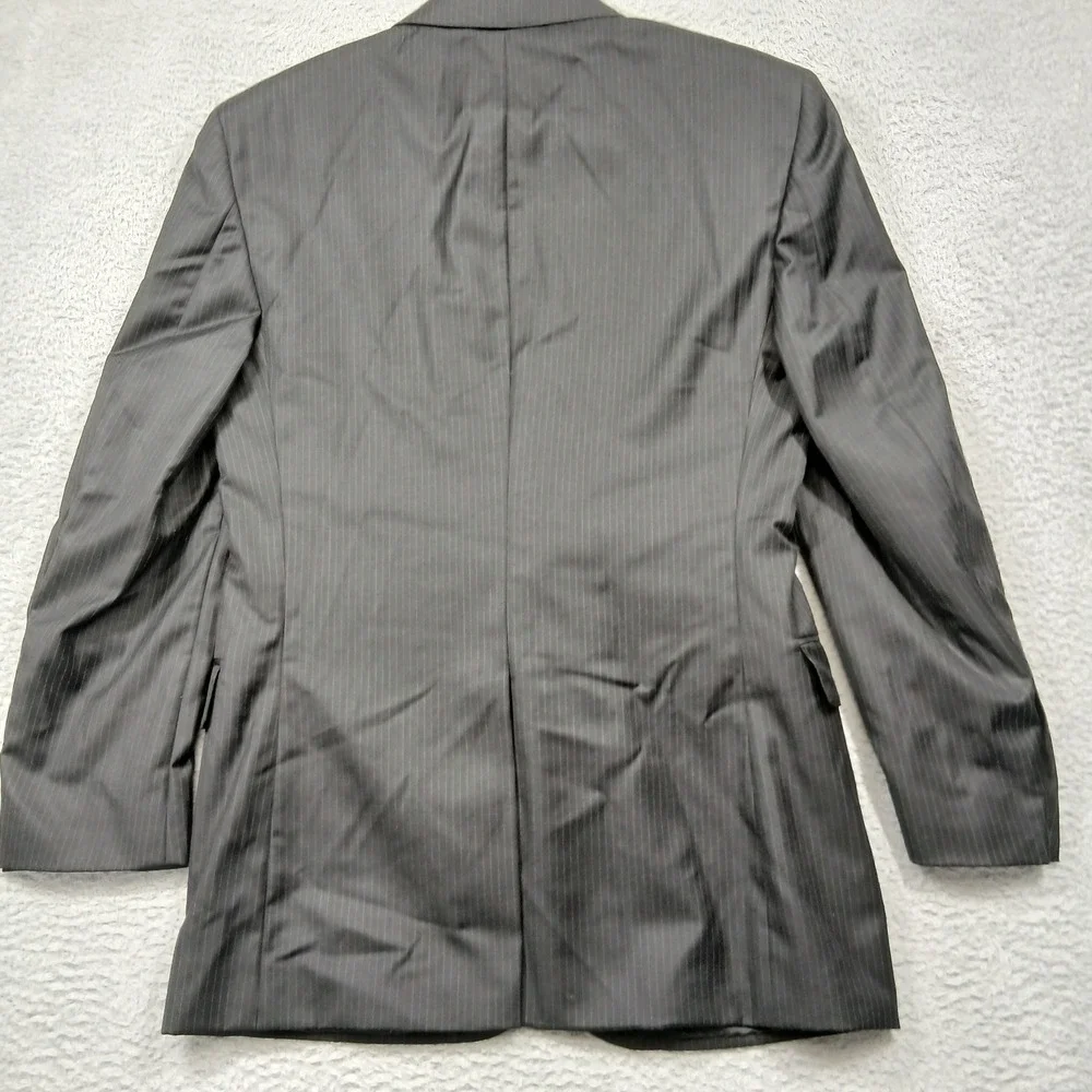 Jos. A. Bank Signature Gold Gordon Men's 44L Charcoal Pinstripe 2-Button‎ Blazer